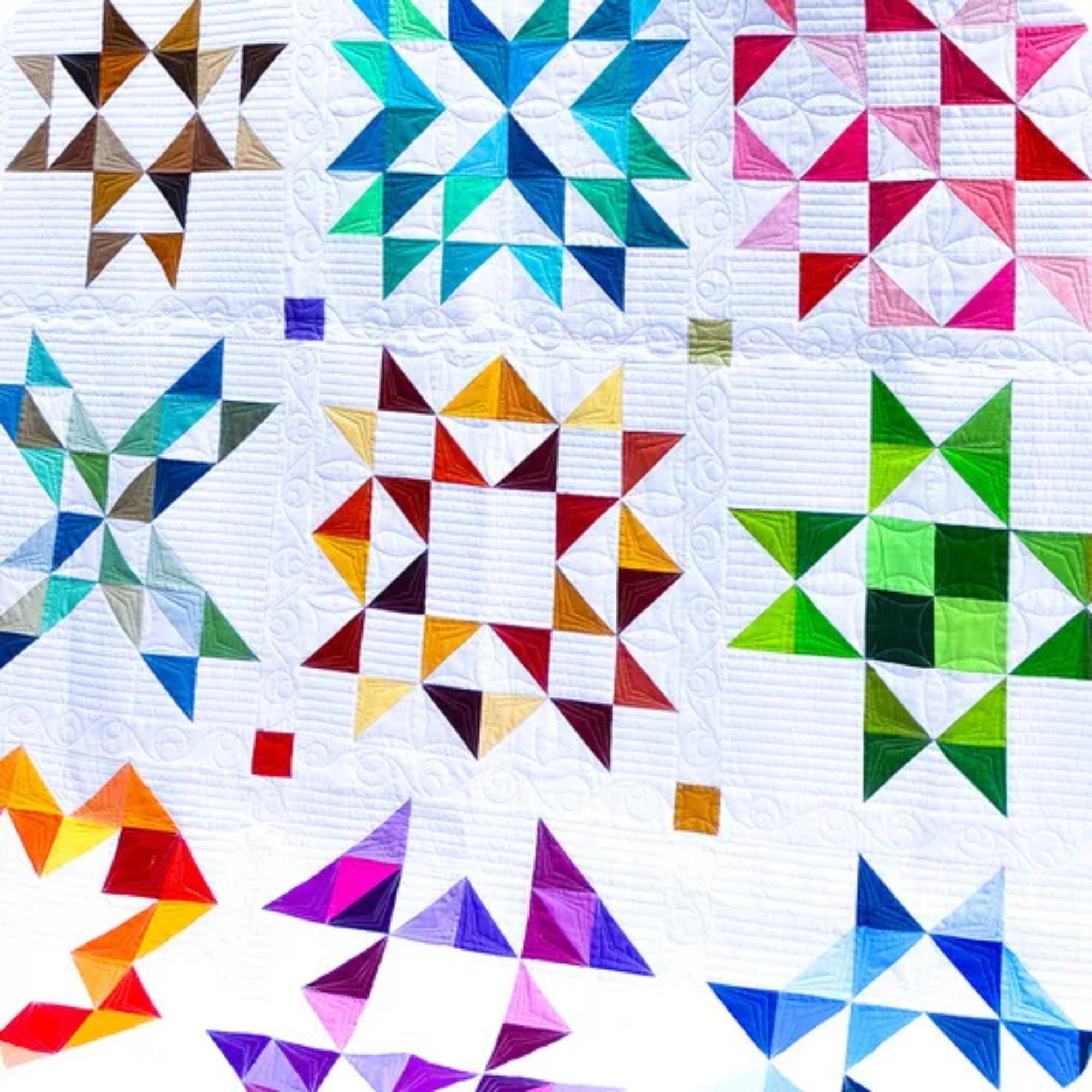 Kona Cotton Solids - 2025 Block of the Month Quilt Kit Now Available - Featuring Robert Kaufman Fabrics