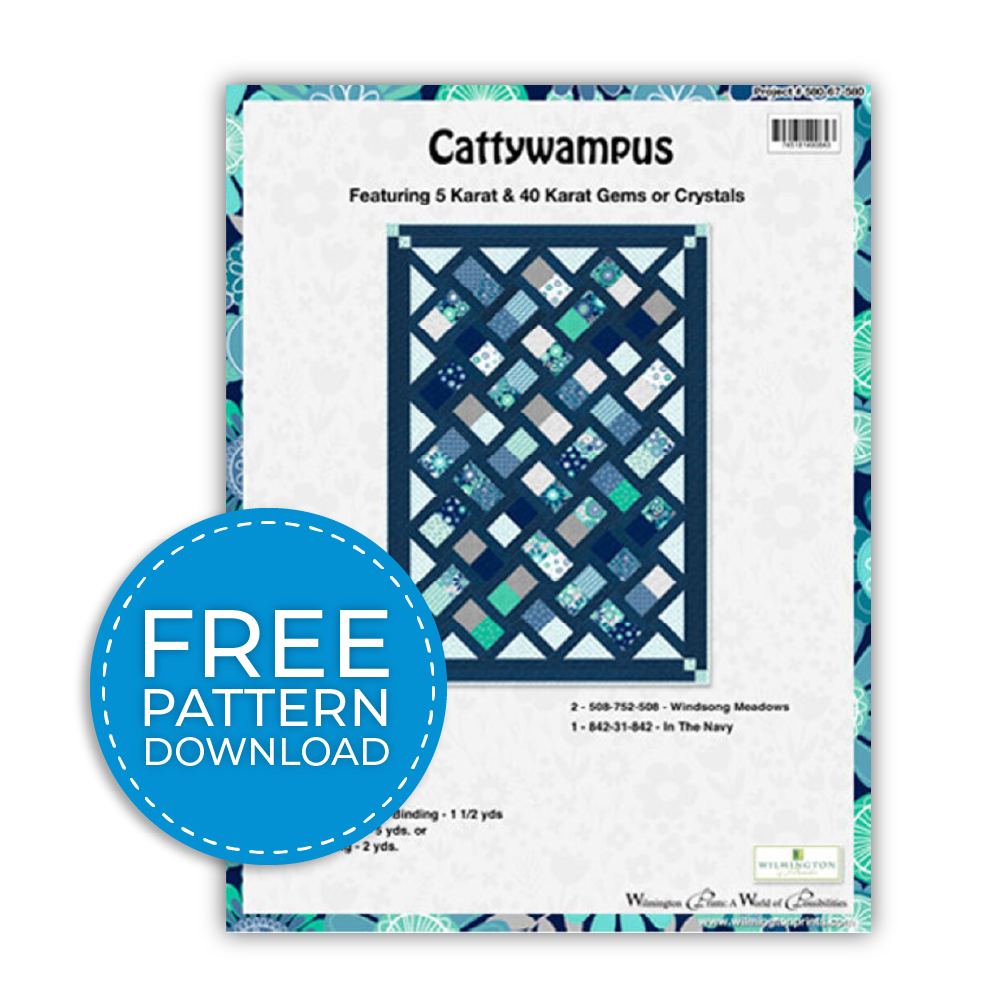 Cattywampus Quilt Pattern by Wilmington - Free Digital Download