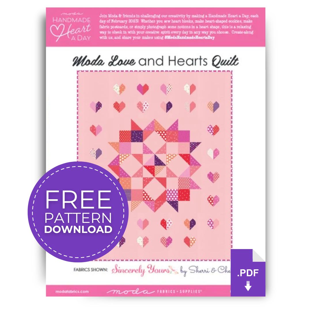 Love and Hearts Quilt Pattern - Free Digital Download