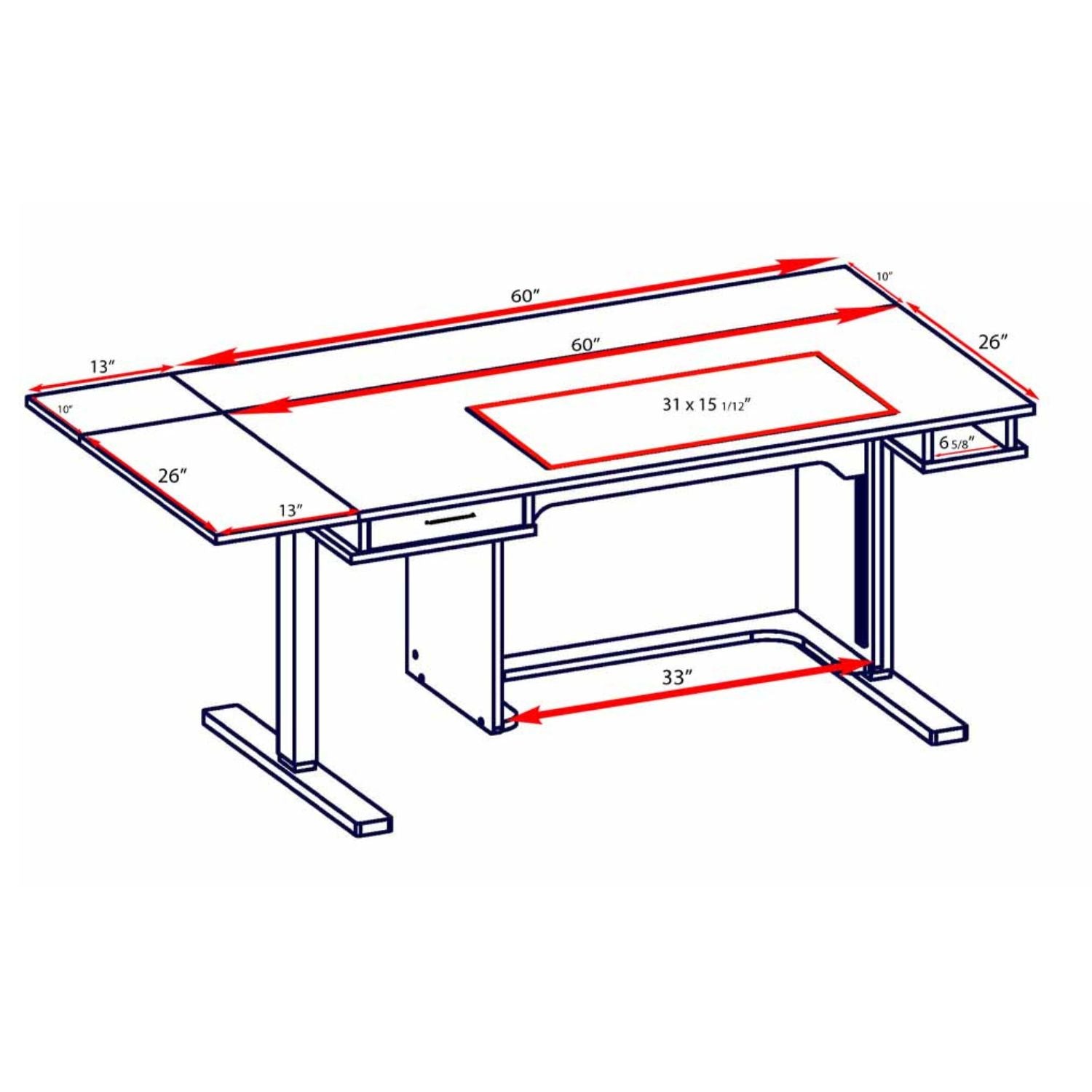 Model 9100 – "New Heights" Adjustable Sewing Table