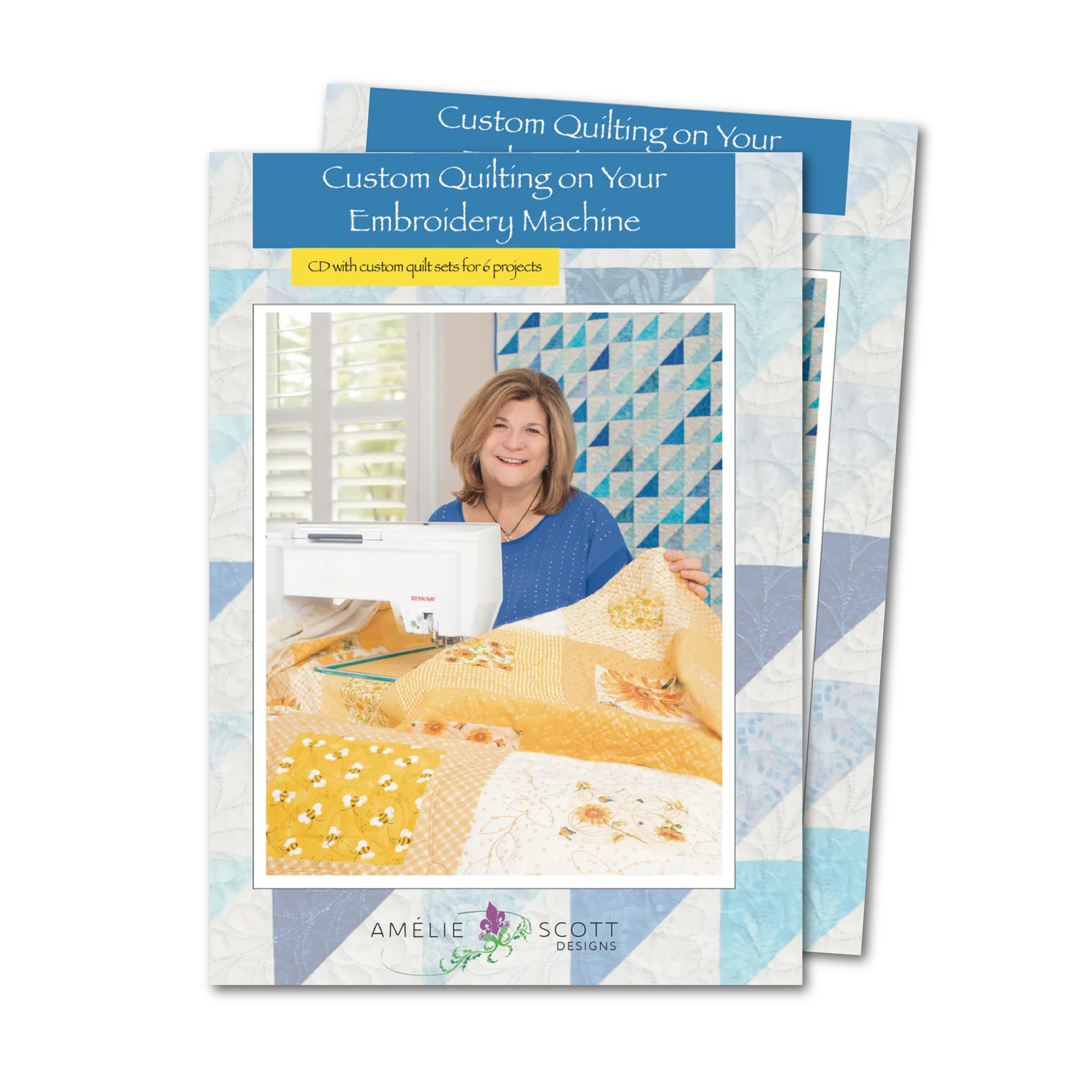 Custom Quilting on Your Embroidery Machine Book - Printed