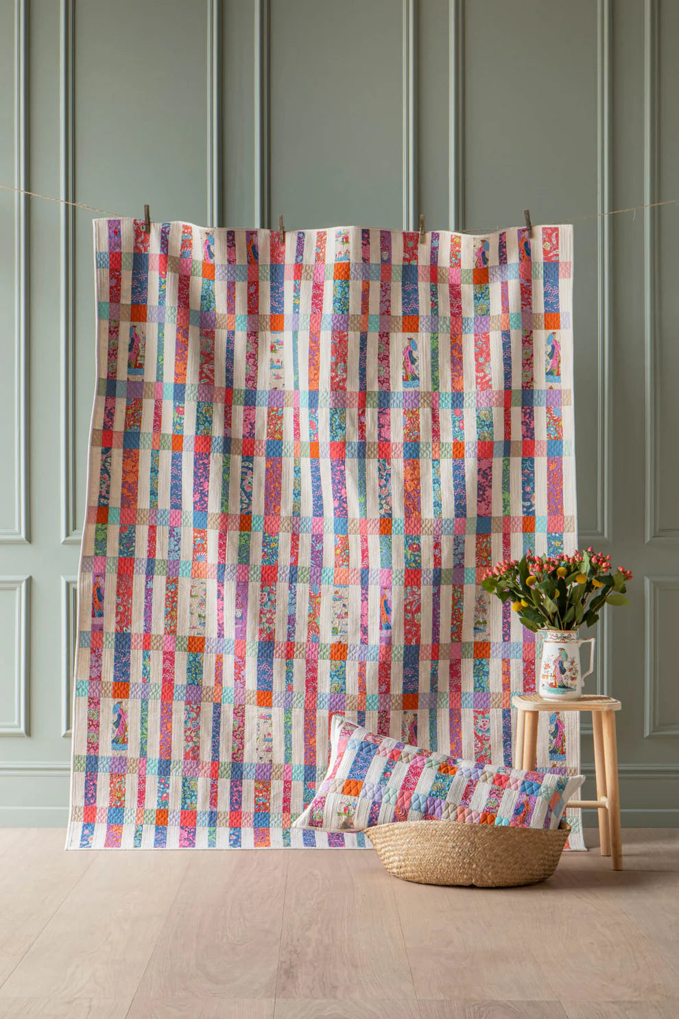 Striped Summer Quilt - Free Digital Download