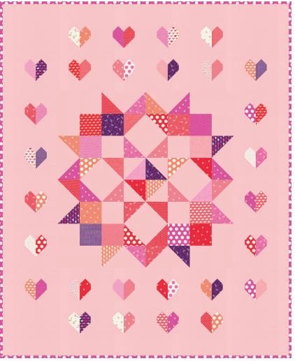 Love and Hearts Quilt Pattern - Free Digital Download