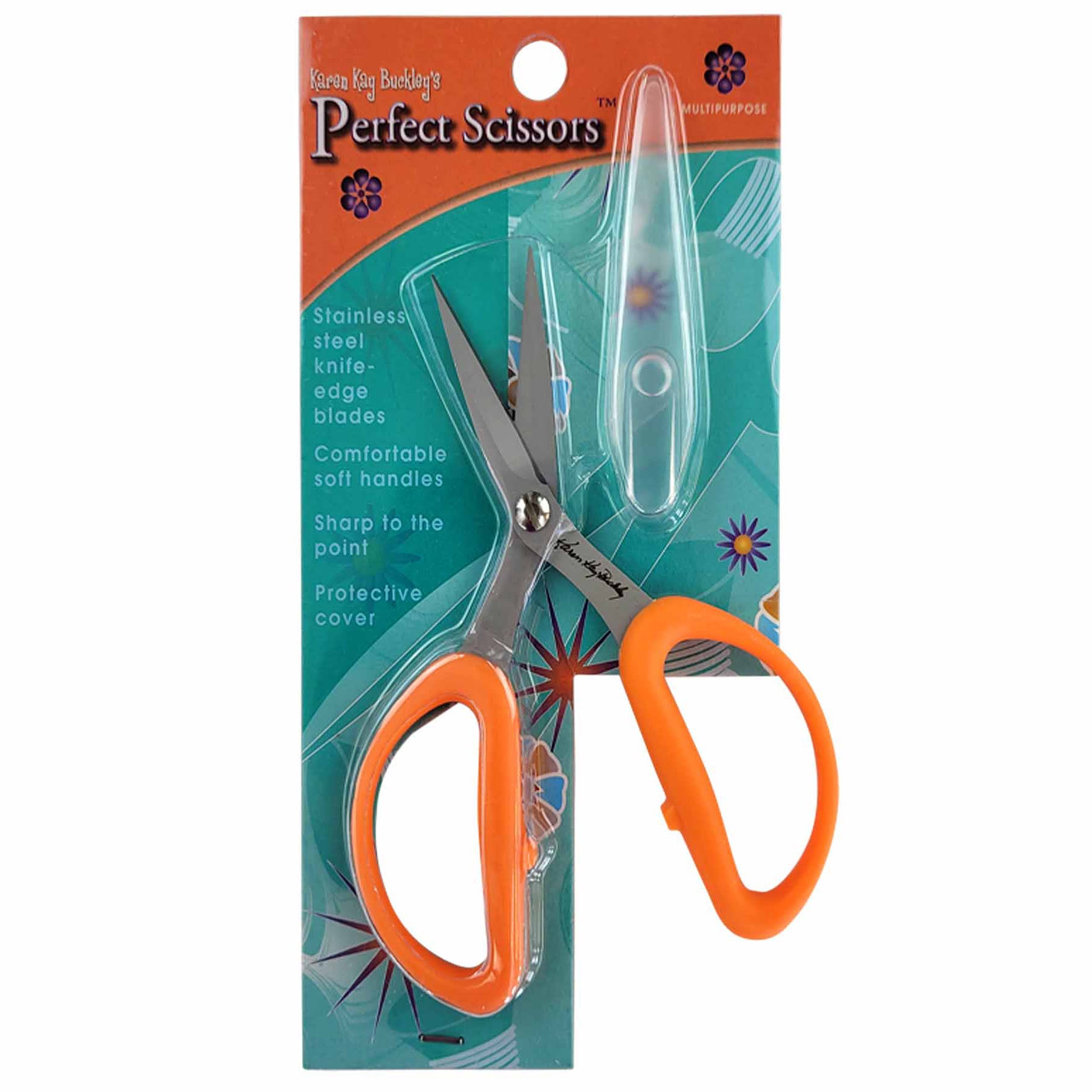 Perfect Scissors Karen Kay Buckley 5" Stainless Steel - Orange